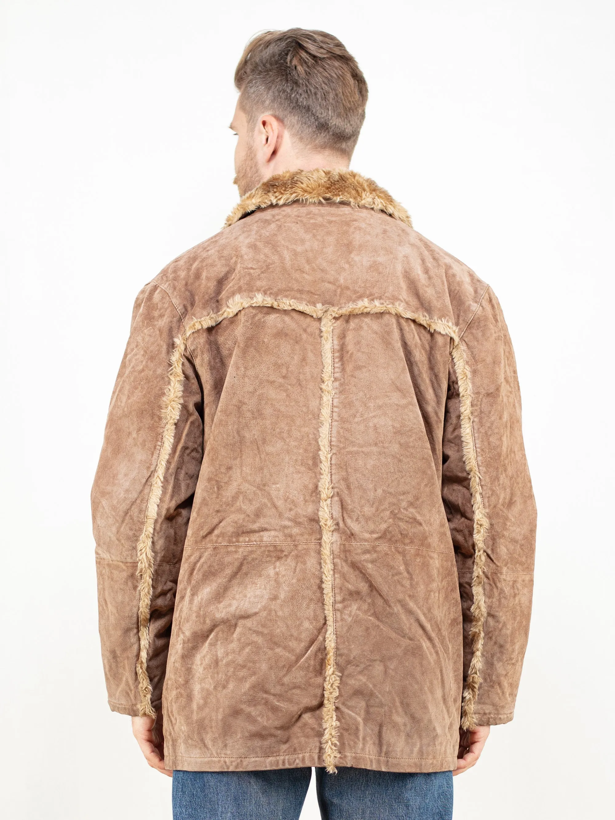 Vintage 70's Suede Sherpa Coat