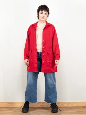 Vintage 80's Women Red Work Coat