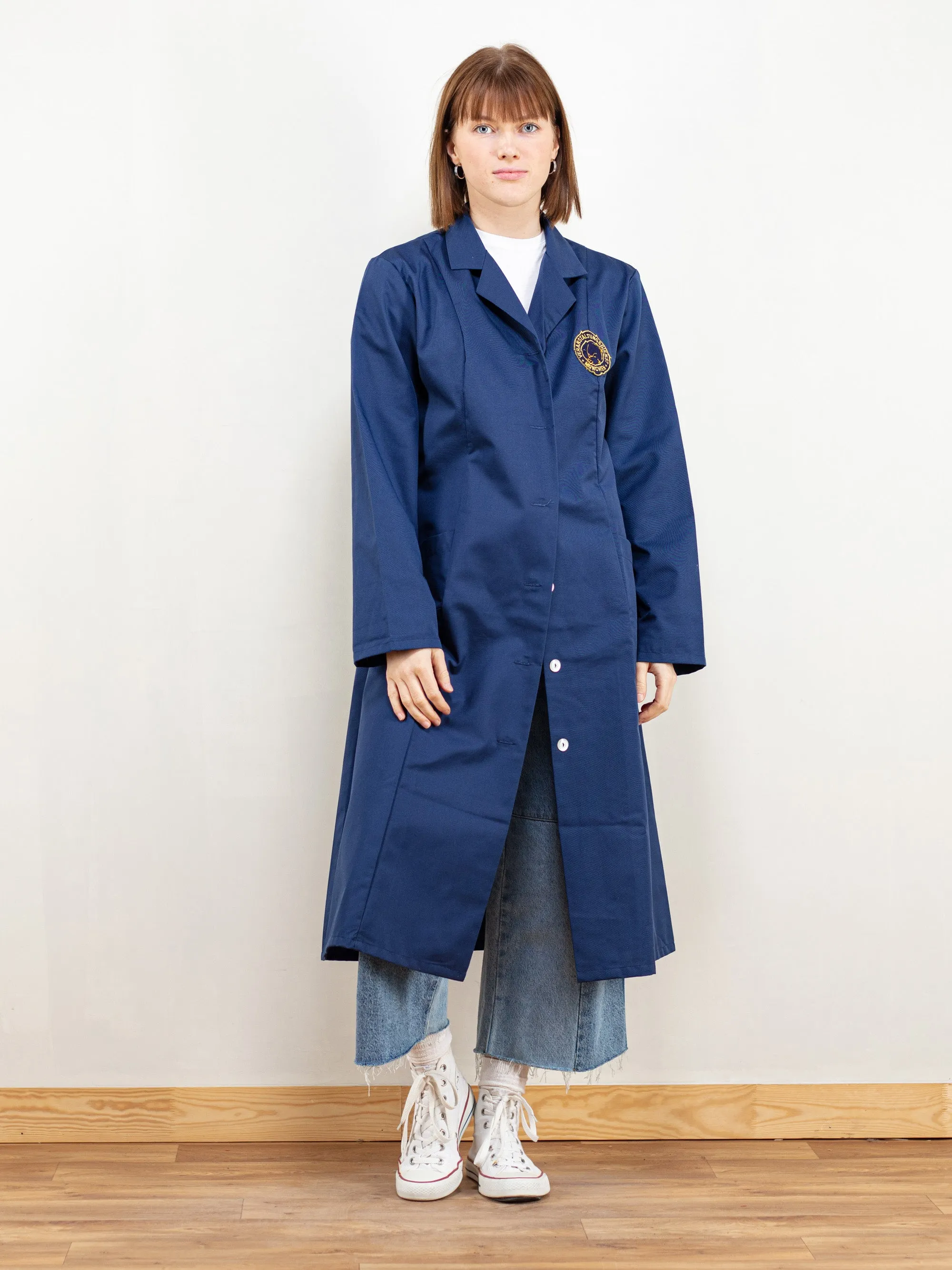 Vintage 90's Women Blue Chore Coat