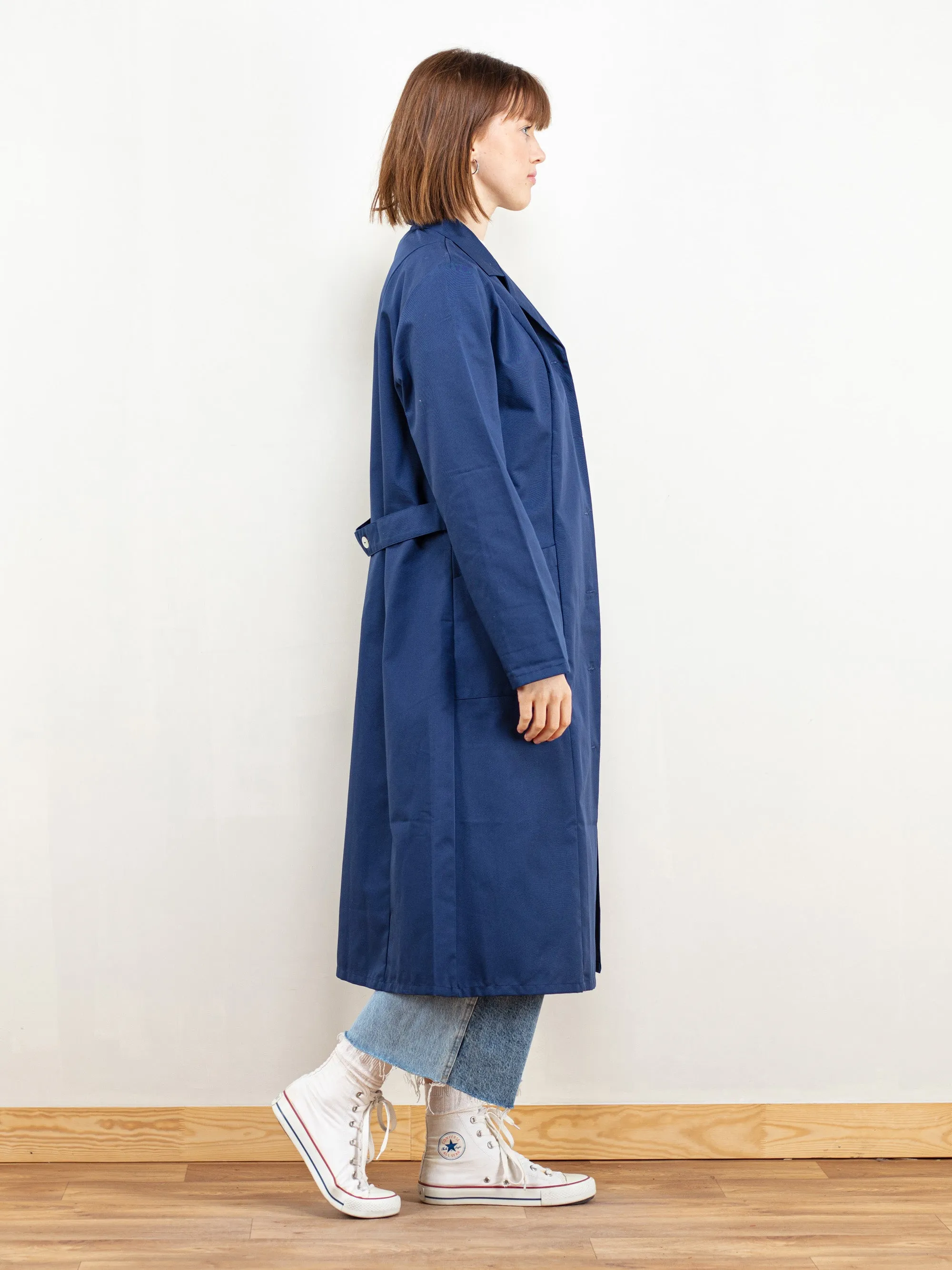 Vintage 90's Women Blue Chore Coat