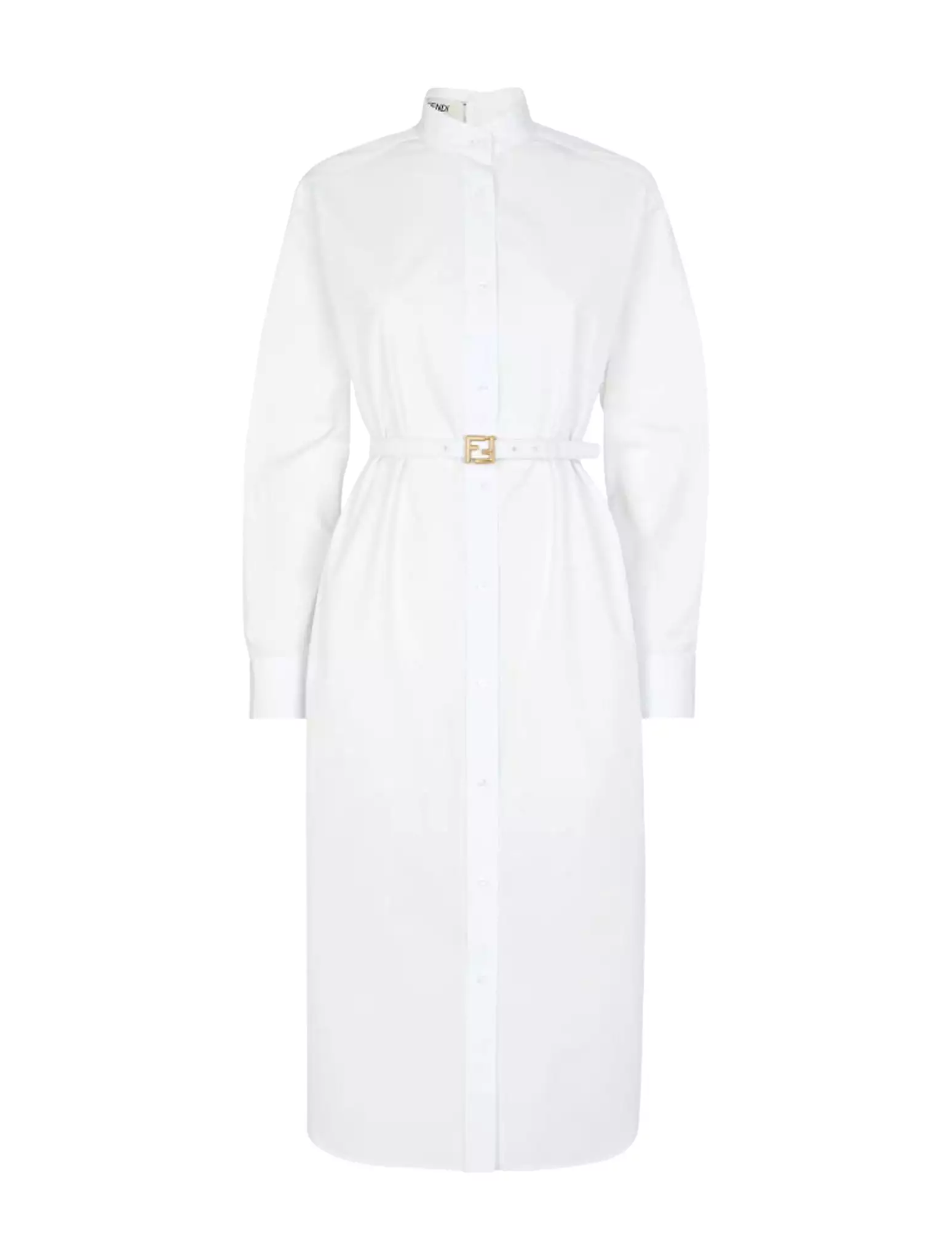 White poplin dress