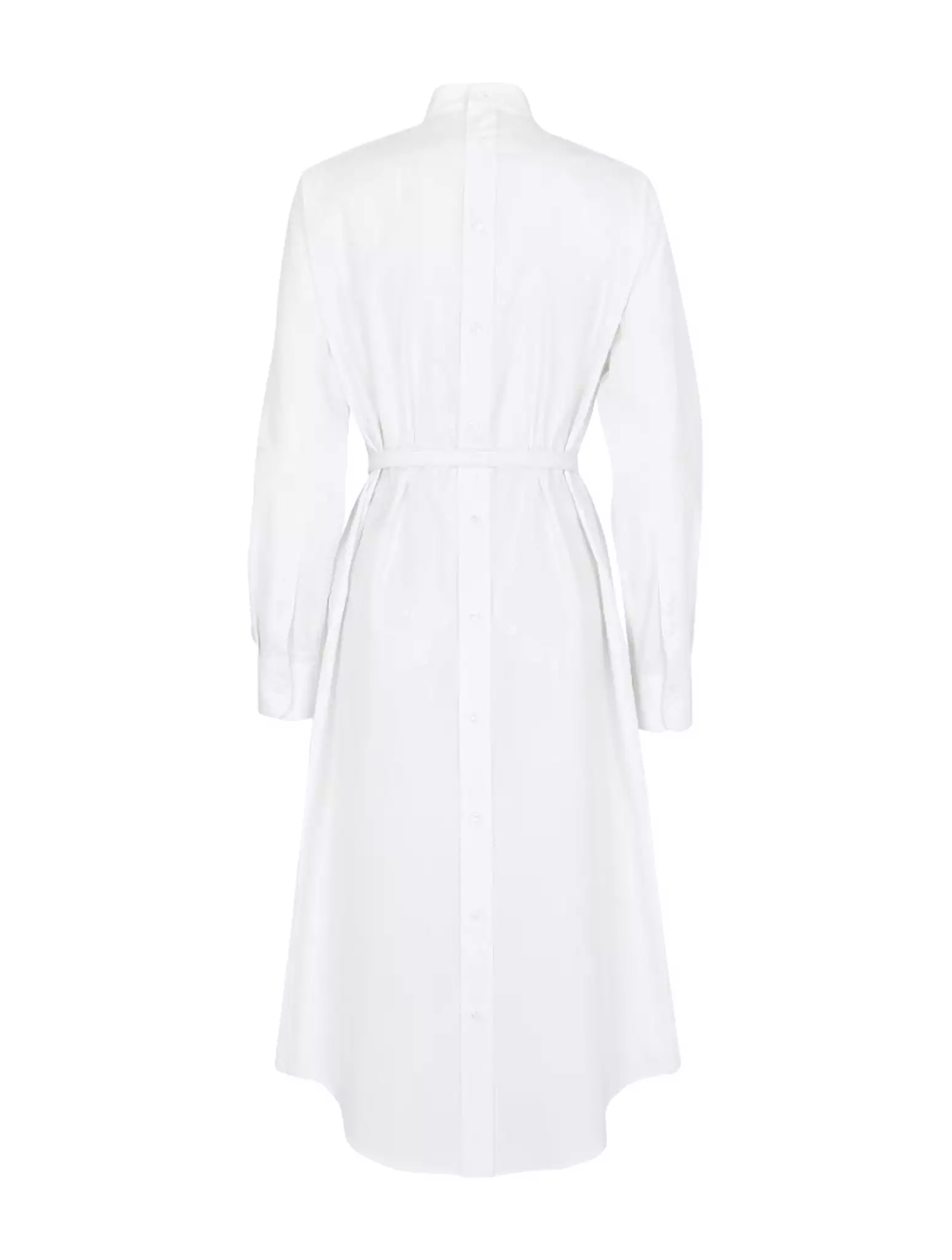 White poplin dress