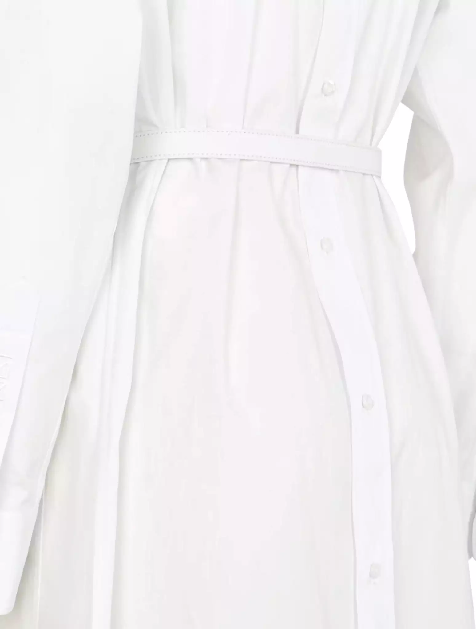 White poplin dress