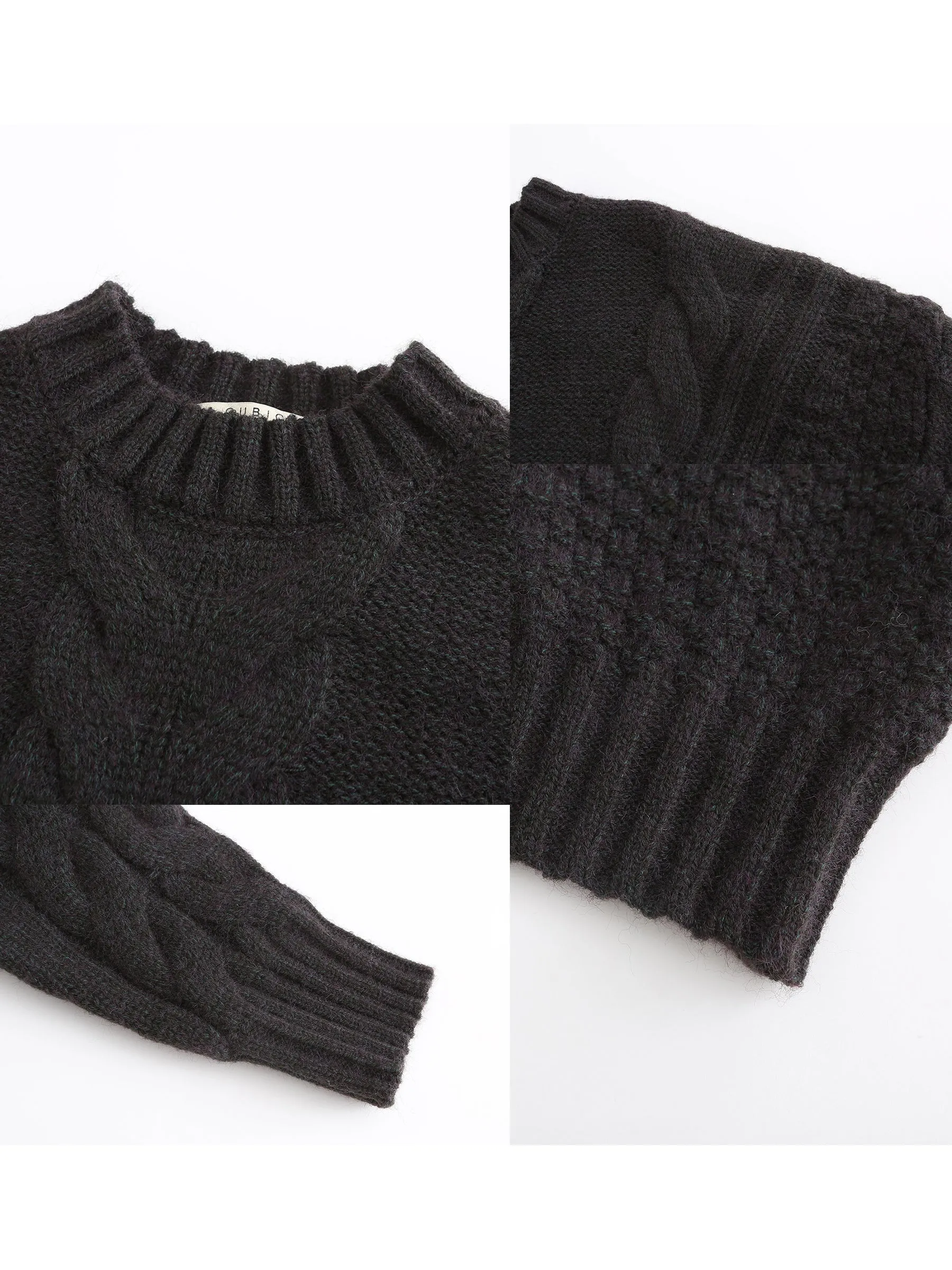 Wide Cable Knit Sweater