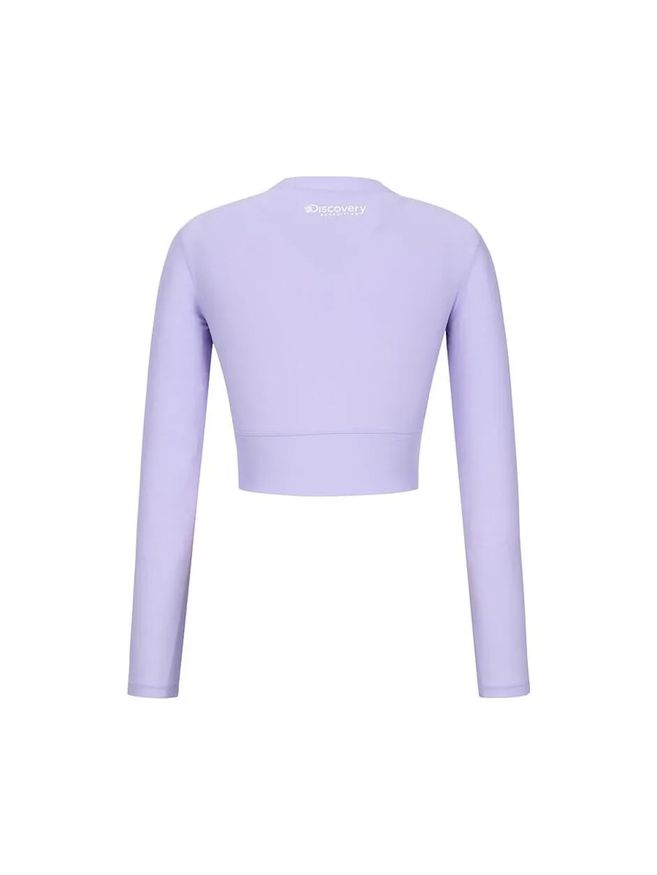 [WMS] Hot Summer Crop Rashguard D.Violet