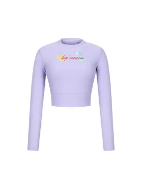 [WMS] Hot Summer Crop Rashguard D.Violet