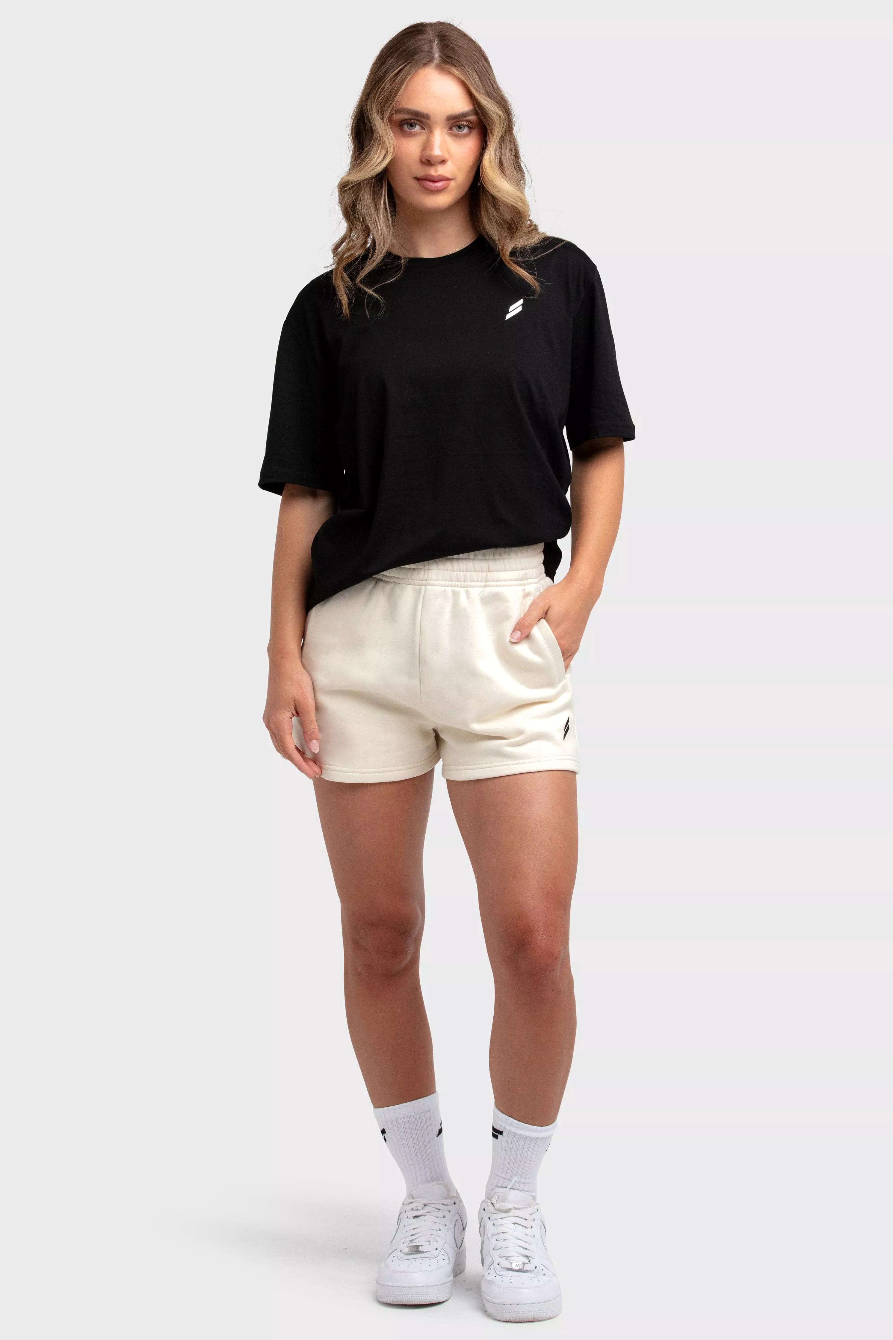 Women's Essential Cotton Shorts - Cream