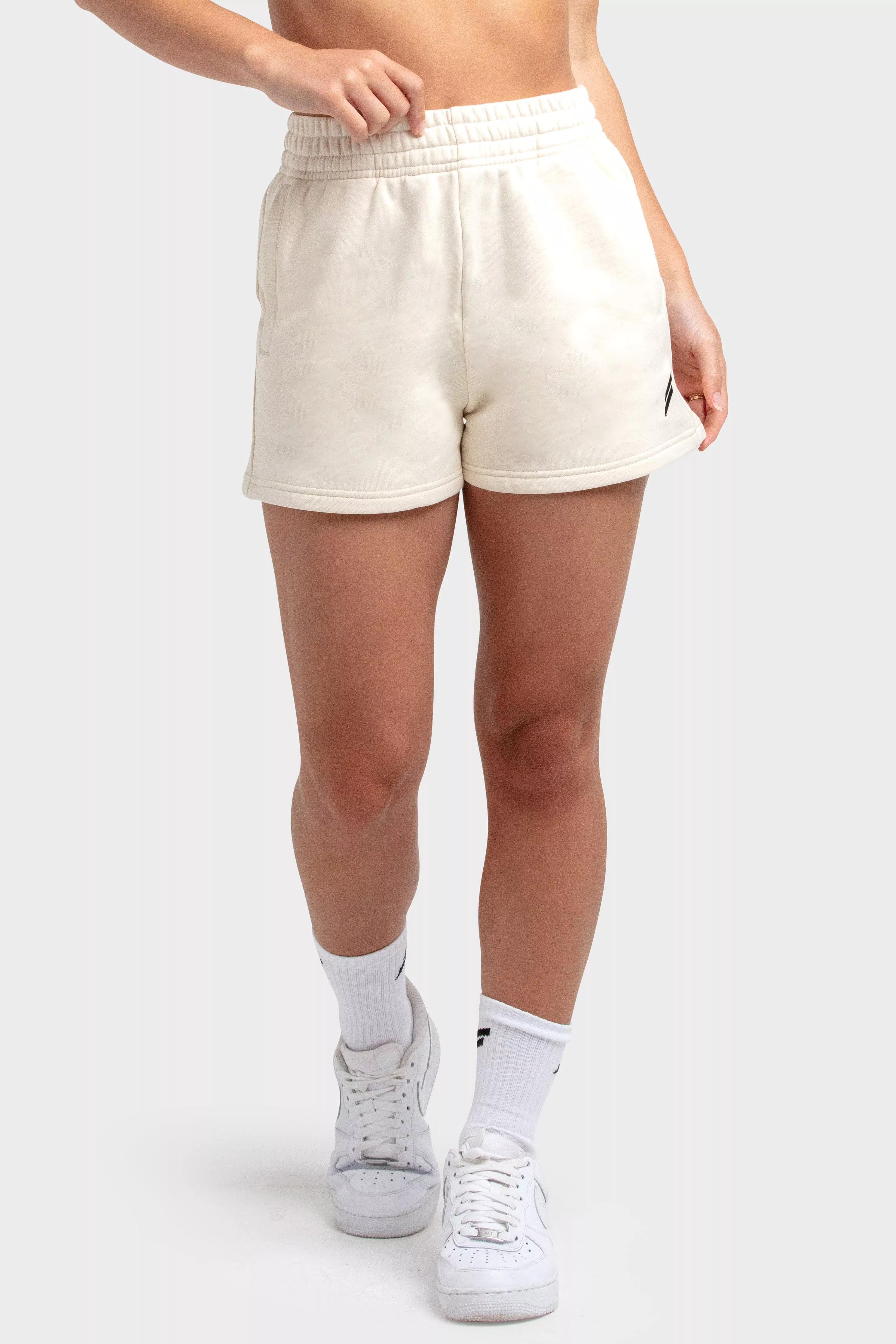 Women's Essential Cotton Shorts - Cream